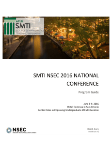 SMTI NSEC 2016 National Conference