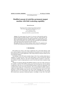 Modified concept of axial-flux permanent magnet machine with field