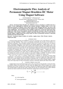 Electromagnetic Flux Analysis of Permanent Magnet Brushless DC