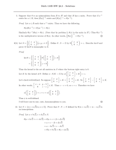 Math 110B HW §6.2 – Solutions 5. Suppose that θ is an