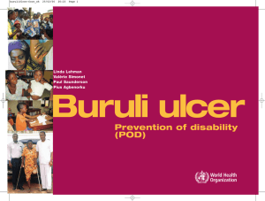 Buruli ulcer: prevention of disability (POD)