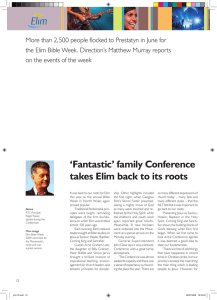 `Fantastic` family Conference takes Elim back to its roots