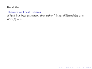 Rolle`s Theorem and the Mean Value Theorem