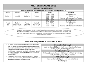 midterm exams 2016 january 28 – february 2
