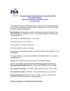 Transportation Intermediaries Association (TIA)