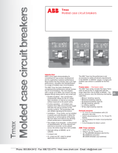 ABB Tmax Molded Case Circuit Breakers