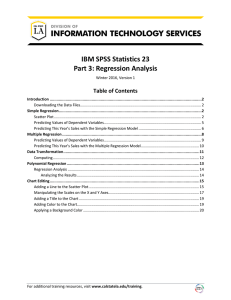 IBM SPSS Statistics 23 Part 3: Regression Analysis