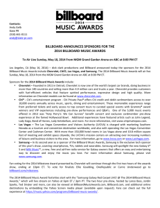 Billboard Music Awards - Sponsor Announcement