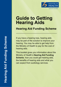 Guide to Getting Hearing Aids - Disability Funding Information