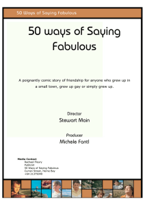 50 ways of Saying Fabulous - New Zealand Film Commission