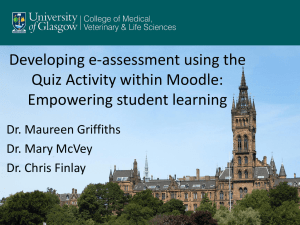 Moodle quiz 3E - University of Glasgow