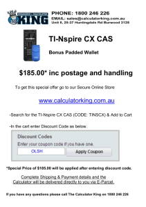TI-Nspire CX CAS $185