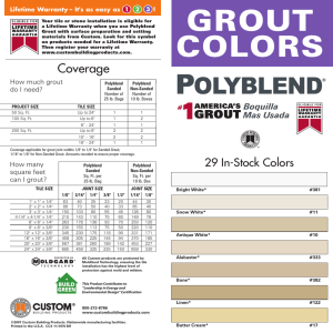 GROUT COLORS - The Home Depot