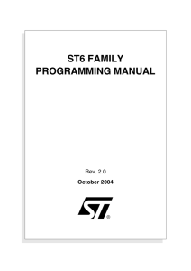 Programming Manual - STMicroelectronics