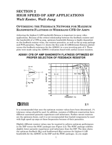 SECTION 2 HIGH SPEED OP AMP APPLICATIONS Walt Kester