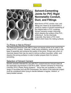 Solvent-Cementing Joints for PVC Rigid Nonmetallic Conduit, Duct