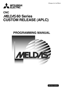 MELDAS 60/60S Series CUSTOM RELEASE (APLC