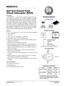 Ground Fault Circuit Interrupter (GFCI) with Self Test