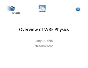 Overview of WRF Physics