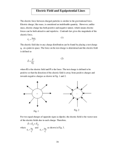 Electric Field and Equipotential Lines