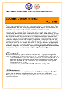 counter-current rinsing fact sheet