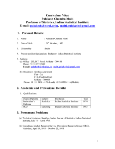 Are You suprised ? - Indian Statistical Institute