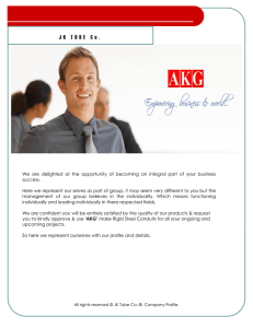 JK TUBE Co. - AKG - A unit of AKG Steel Industries