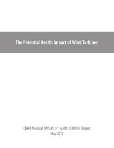 The Potential Health Impact of Wind Turbines