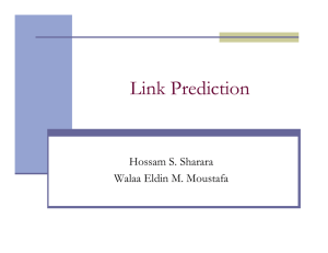 Link Prediction - UMD Department of Computer Science