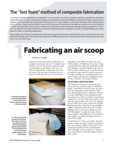 Fabricating an air scoop (EW 23)