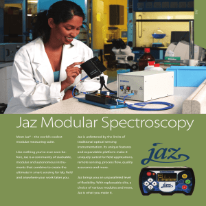 Jaz Modular Spectroscopy