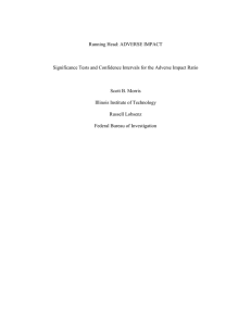 Significance Tests and Confidence Intervals for the Adverse Impact