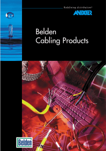 Belden Cabling Products