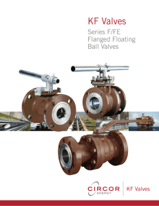 KF Valves Series F/FE Flanged Floating Ball Valves