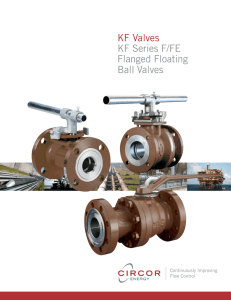 KF Valves KF Series F/FE Flanged Floating Ball