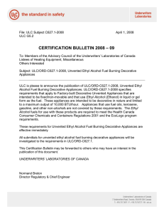 File: ULC Subject C627 - Underwriters` Laboratories of Canada