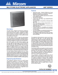 CAT-5216 AMT Series Multitone Electronic Appliances