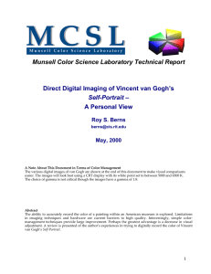 Munsell Color Science Laboratory Technical Report Direct Digital