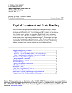 Capital Investment and State Bonding