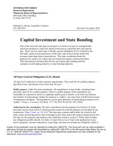Capital Investment and State Bonding