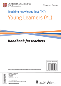 TKT YL Handbook for teachers