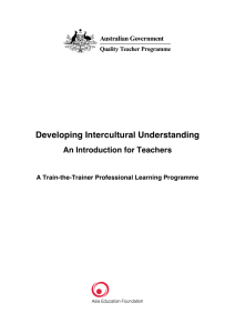 Developing Intercultural Understanding