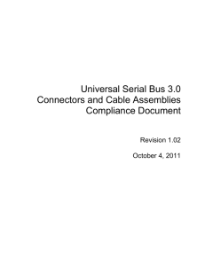 USB3 Cables and Connectors Compliance Document