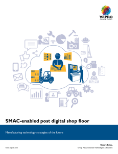 SMAC-enabled post digital shop floor
