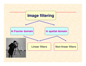 Image filtering in spatial domain