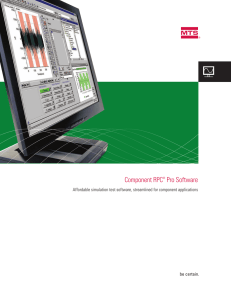 Component RPC® Pro Software