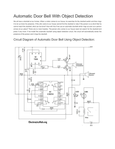 Automatic Door Bell With Object Detection - IDC