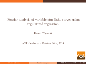 Fourier analysis of variable star light curves using