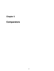 Comparators - Oregon State University