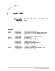 Teacher Notes Appendix PDF